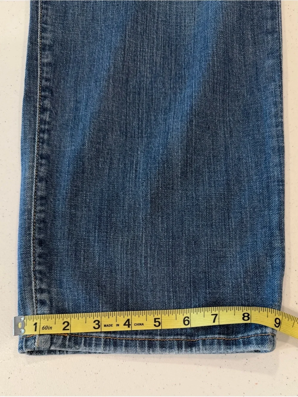 Lucky Brand 329 Classic Straight Jeans Mens 38x30 Blue Medium Wash Stretch Denim